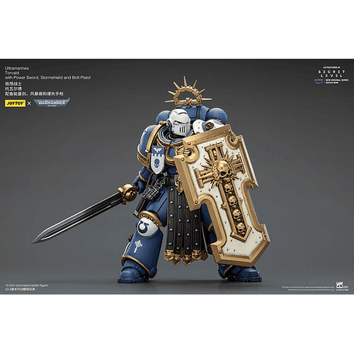 Ultramarines Torvald con Espada de Energía, Escudo de Tormenta y Pistola Bólter 5