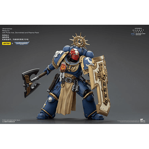 Ultramarines Metaurus con Hacha de Energía, Escudo Antitormentas y Pistola de Plasma 3