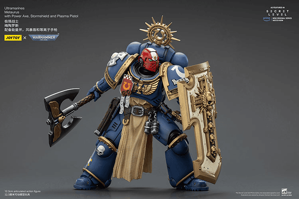 Ultramarines Metaurus con Hacha de Energía, Escudo Antitormentas y Pistola de Plasma 3