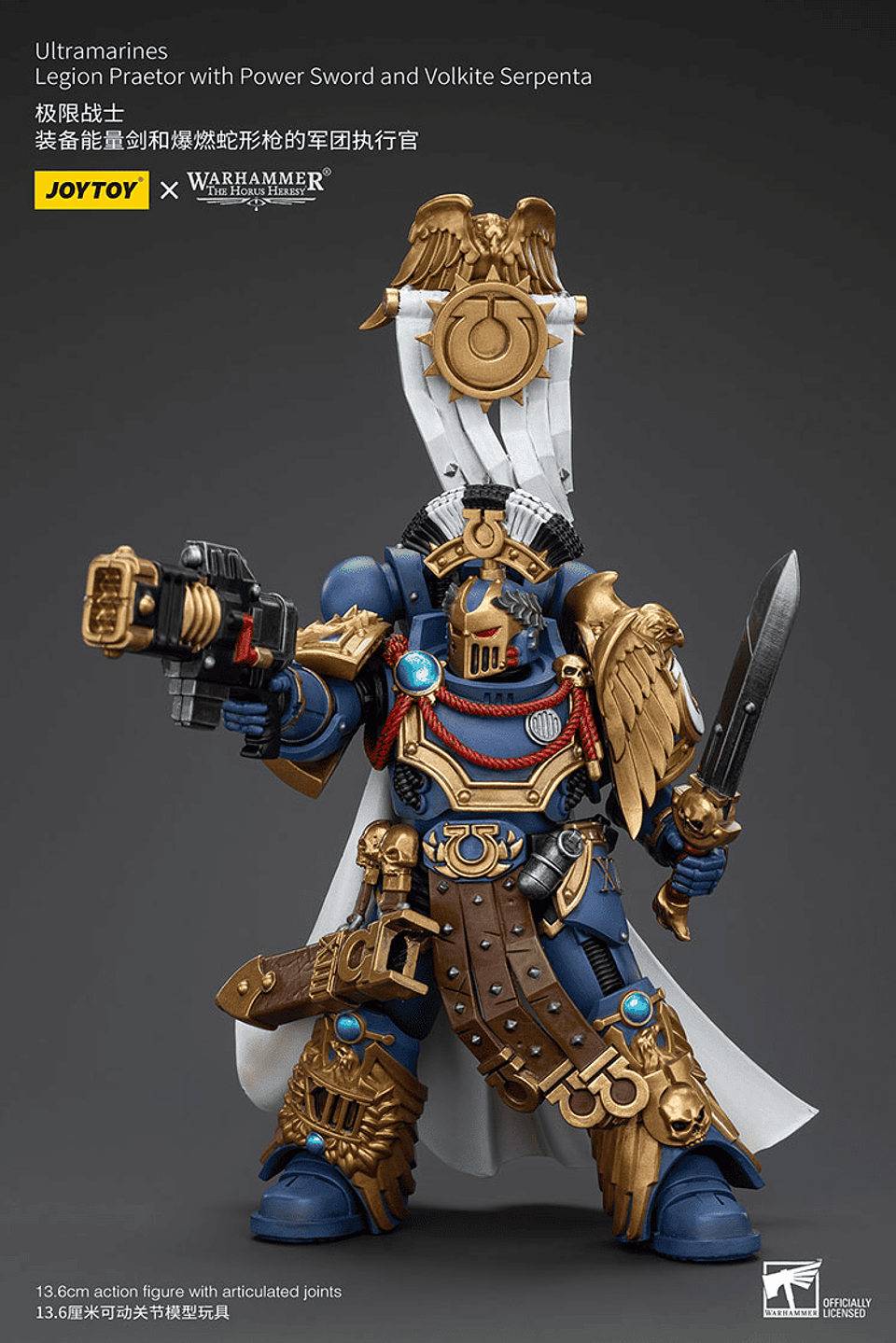 Ultramarines Pretor de la Legión con Espada de Energía y Serpenta Volkite 5
