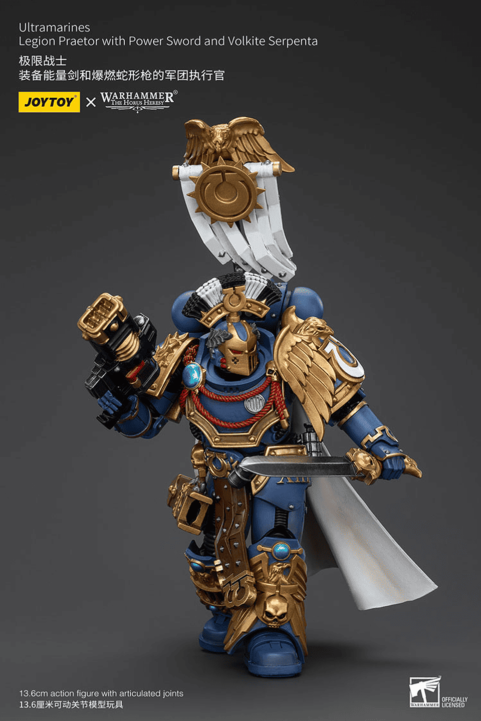 Ultramarines Pretor de la Legión con Espada de Energía y Serpenta Volkite 6