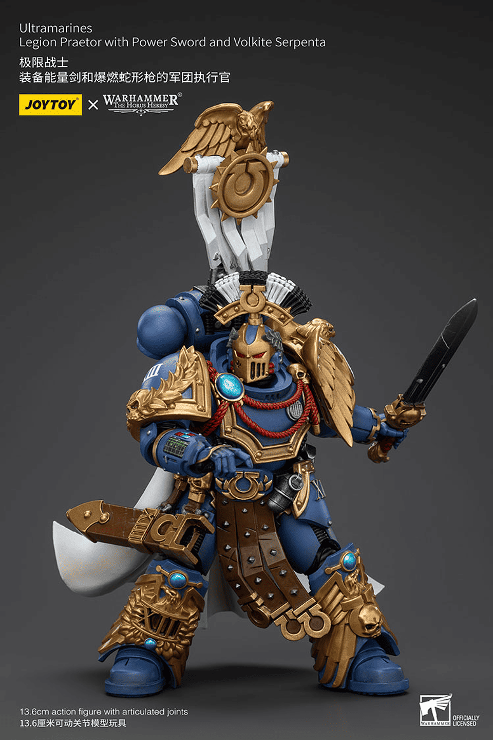 Ultramarines Pretor de la Legión con Espada de Energía y Serpenta Volkite 7