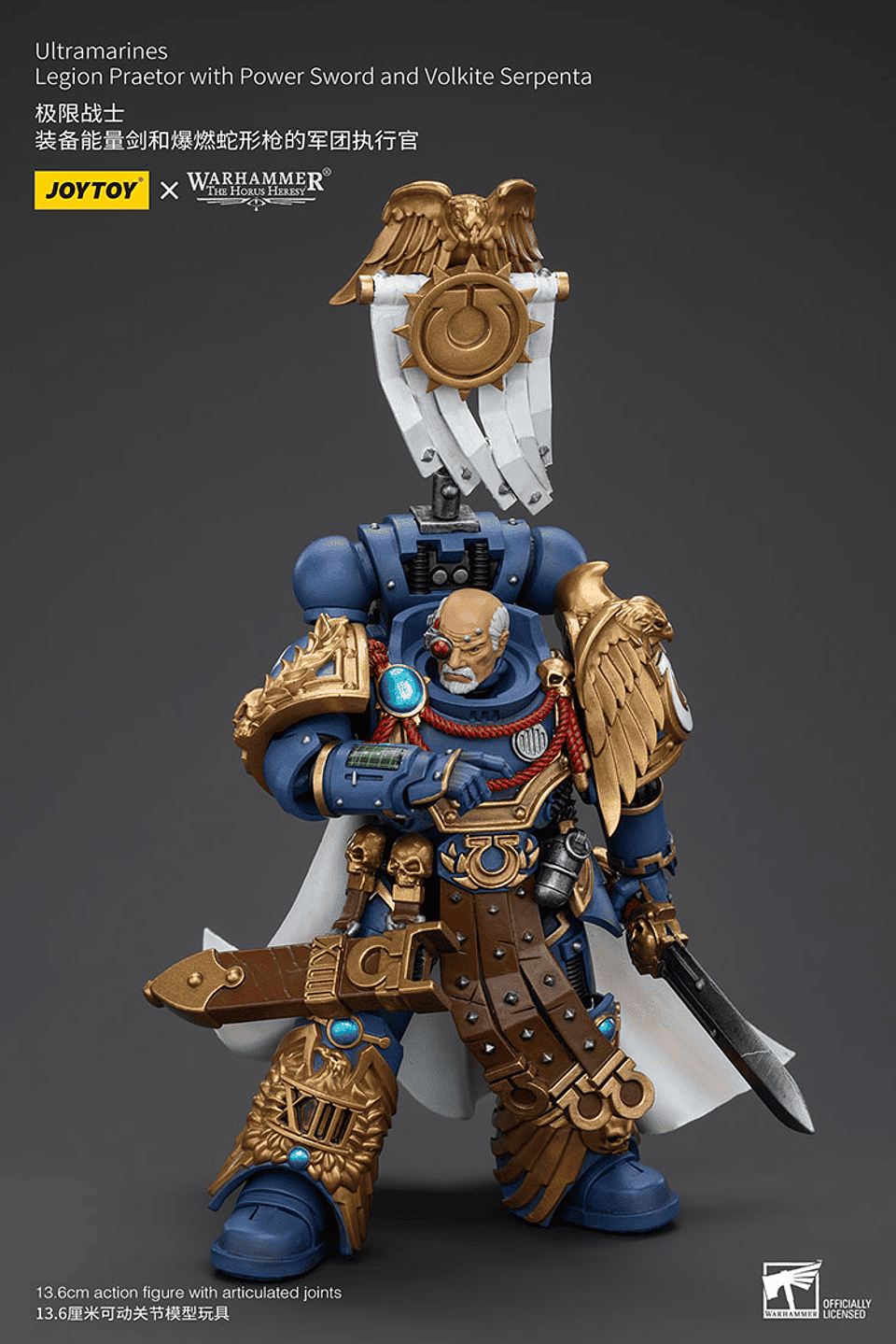 Ultramarines Pretor de la Legión con Espada de Energía y Serpenta Volkite 8