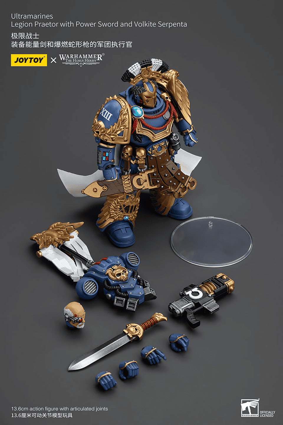 Ultramarines Pretor de la Legión con Espada de Energía y Serpenta Volkite 9
