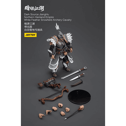 Dark Source JiangHu Imperio Hanland del Norte Pluma Blanca Campo de Nieve Caballería de Tiro con Arco 7