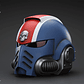 Ultramarines Casco MkX del teniente Titus - Miniatura 2