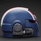 Ultramarines Casco MkX del teniente Titus - Miniatura 6