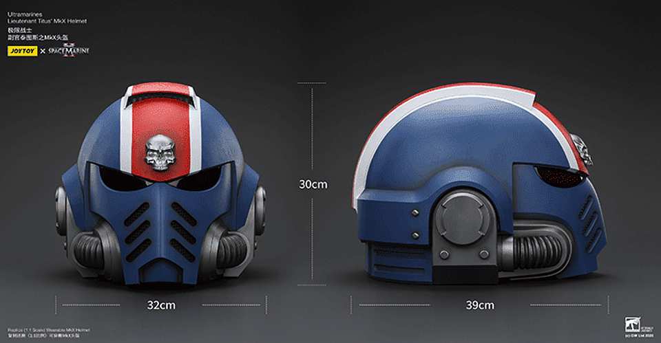 Ultramarines Casco MkX del teniente Titus 8