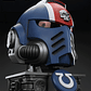 Ultramarines Casco MkX del teniente Titus y Soporte de Exhibición - thumbnail 5