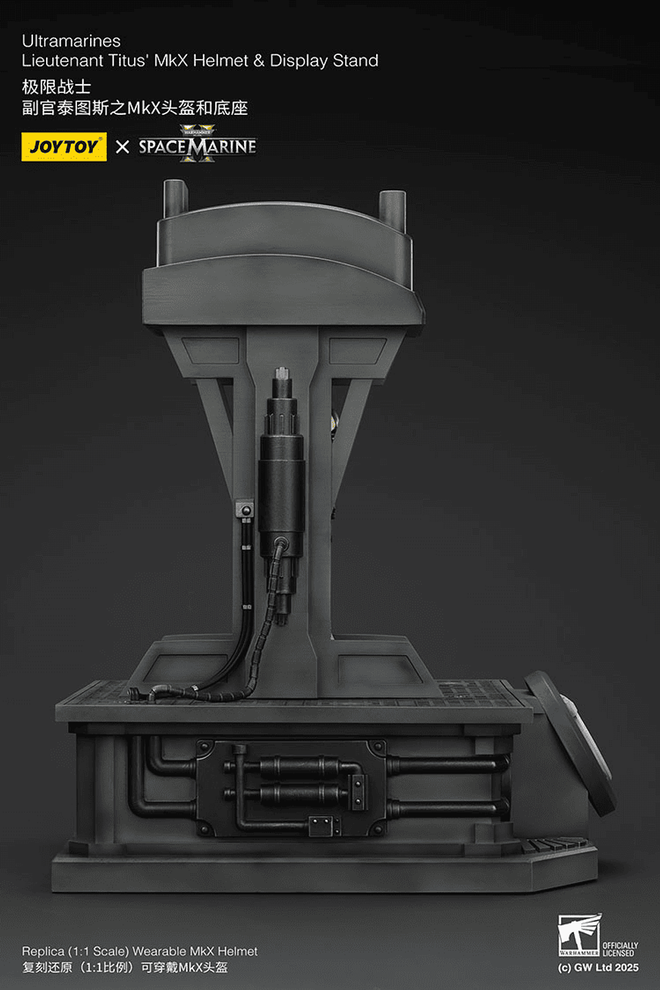 Ultramarines Casco MkX del teniente Titus y Soporte de Exhibición 10
