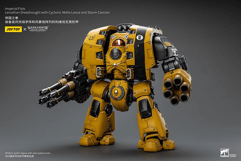 Imperial Fists Acorazado Leviatán con Lanza de Fusión Ciclónica y Cañón de Tormenta 2