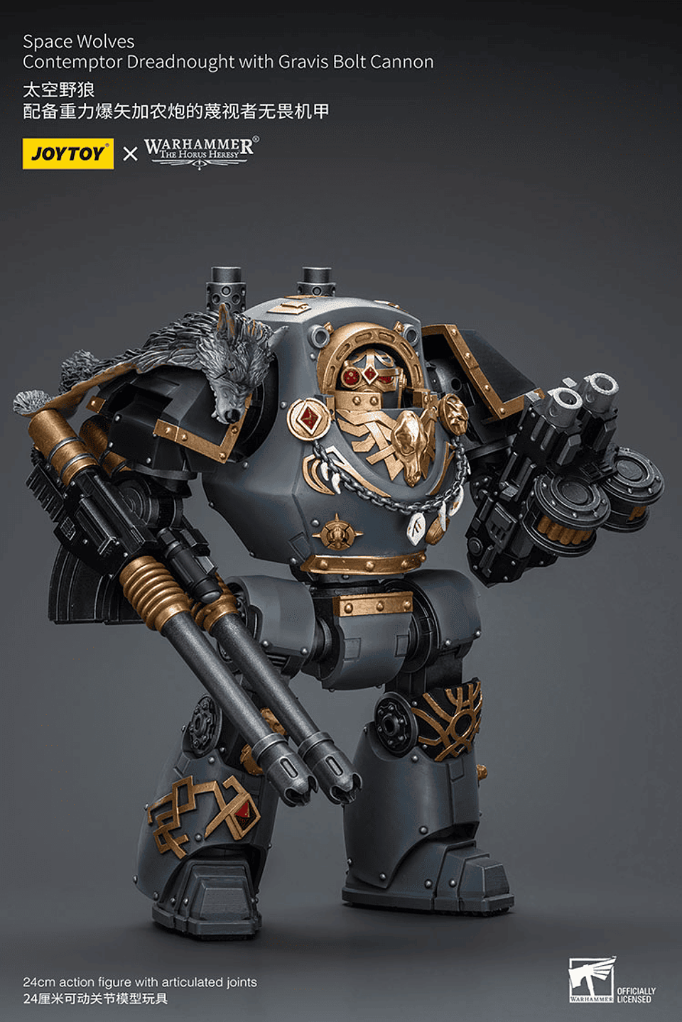 Space Wolves Acorazado Contemptor con Cañón de Pernos Gravis 3