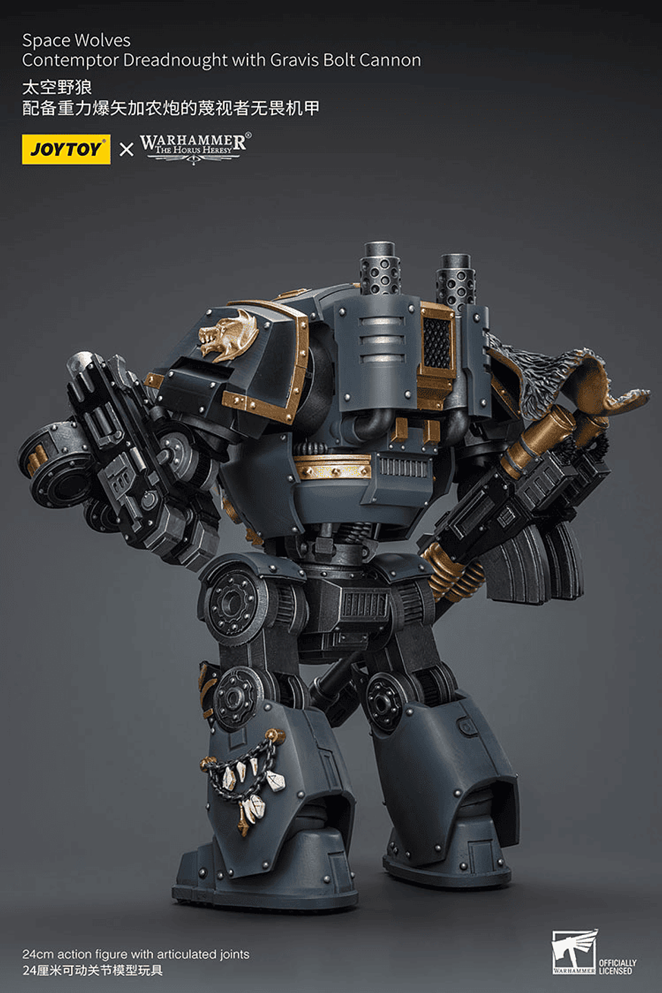 Space Wolves Acorazado Contemptor con Cañón de Pernos Gravis 4