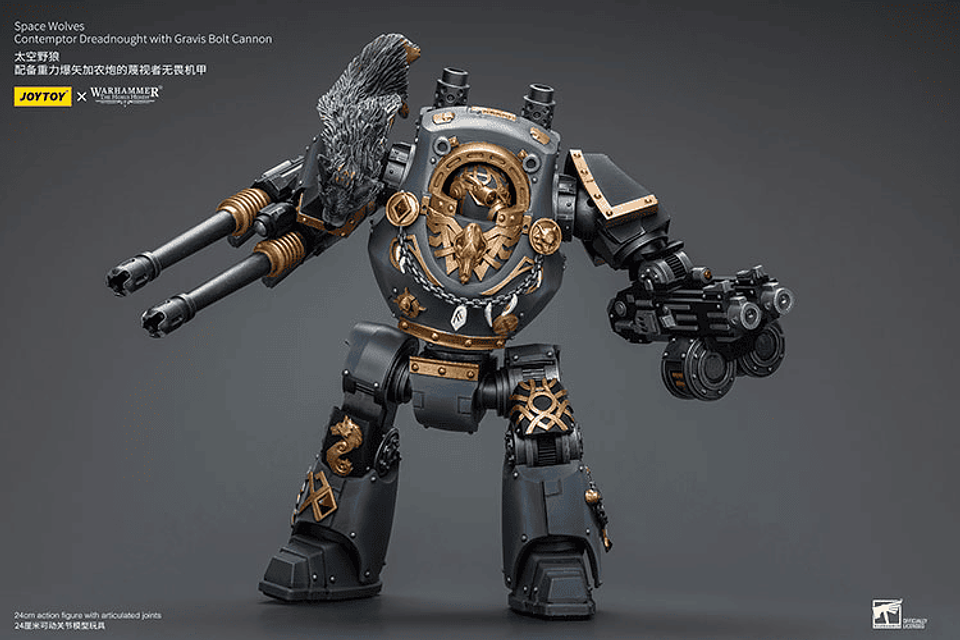 Space Wolves Acorazado Contemptor con Cañón de Pernos Gravis 5