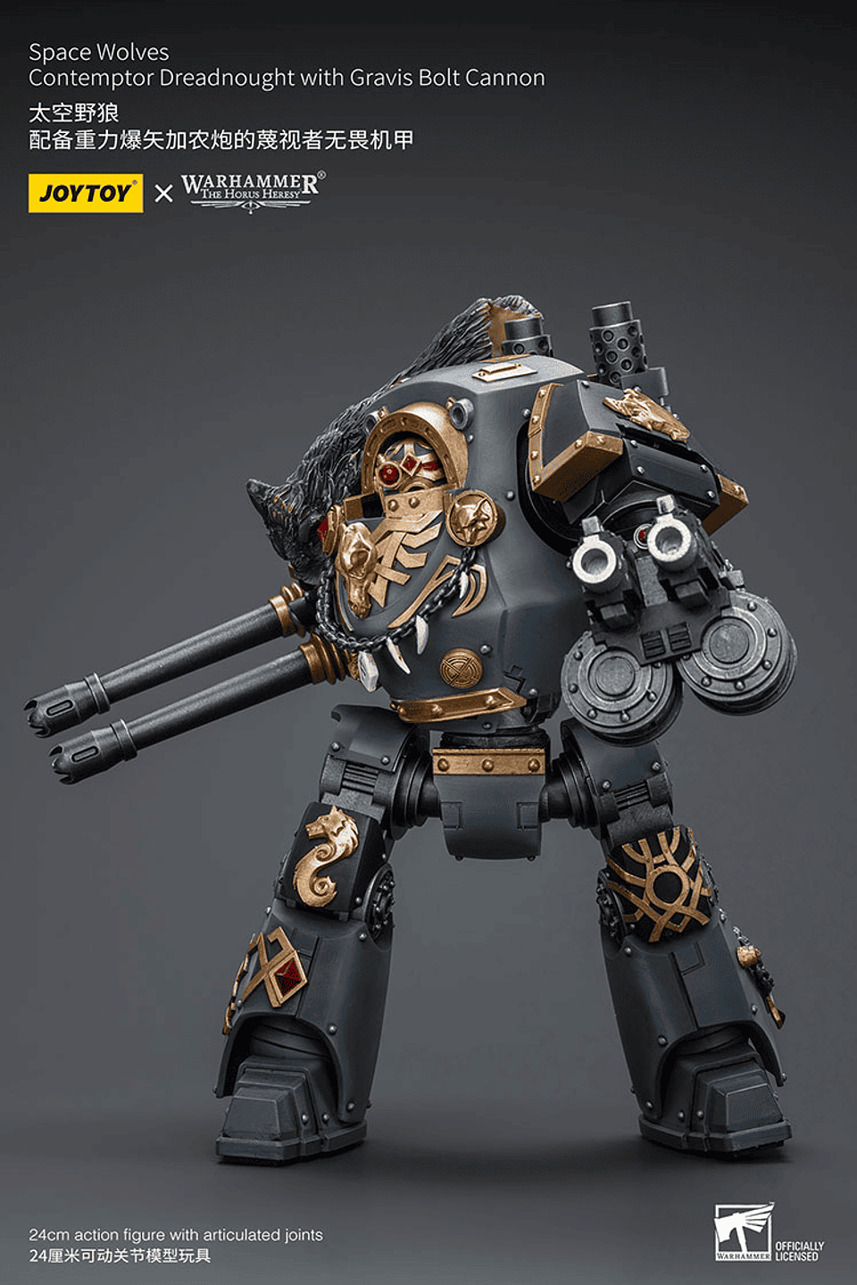 Space Wolves Acorazado Contemptor con Cañón de Pernos Gravis 6