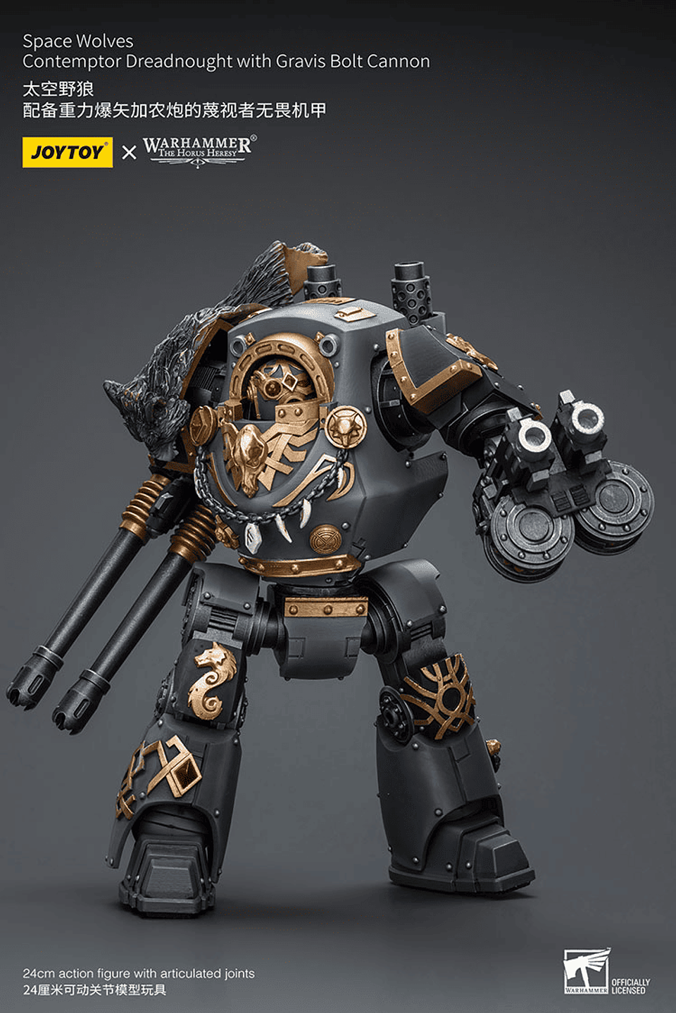 Space Wolves Acorazado Contemptor con Cañón de Pernos Gravis 7