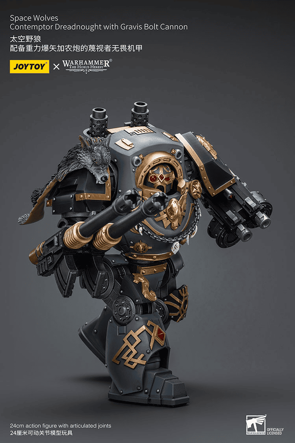 Space Wolves Acorazado Contemptor con Cañón de Pernos Gravis 9