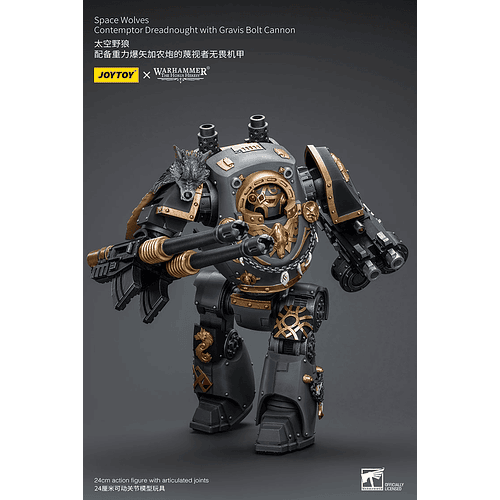 Space Wolves Acorazado Contemptor con Cañón de Pernos Gravis 10