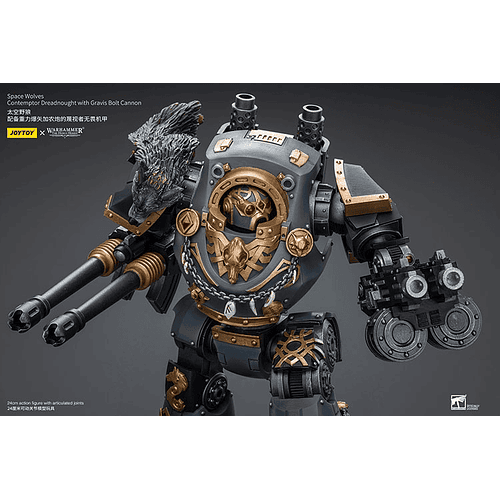 Space Wolves Acorazado Contemptor con Cañón de Pernos Gravis 12