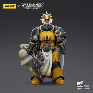 Imperial Fists Cónsul Bibliotecario con Hacha de Fuerza y ​​Pistola Bólter