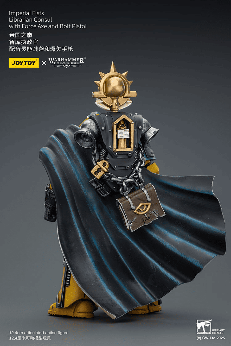 Imperial Fists Cónsul Bibliotecario con Hacha de Fuerza y ​​Pistola Bólter 4