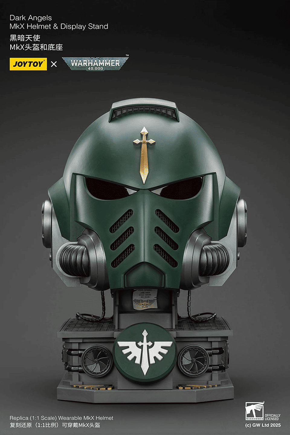 Dark Angels Casco MkX y Soporte de Exhibición 2