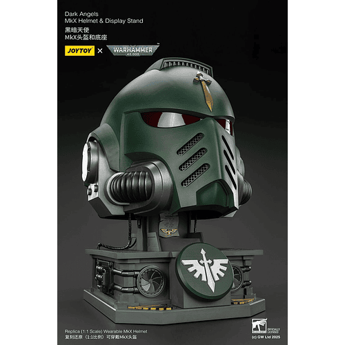 Dark Angels Casco MkX y Soporte de Exhibición 8