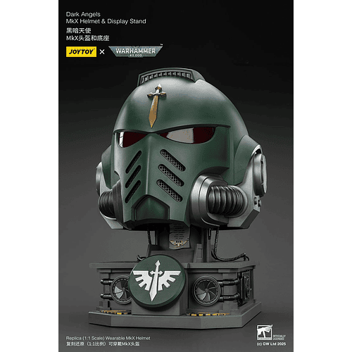 Dark Angels Casco MkX y Soporte de Exhibición 9