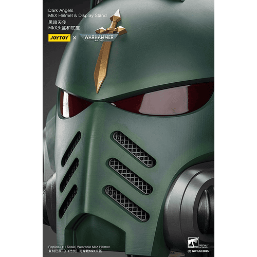 Dark Angels Casco MkX y Soporte de Exhibición 11
