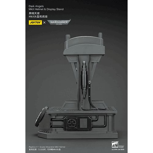 Dark Angels Casco MkX y Soporte de Exhibición 12