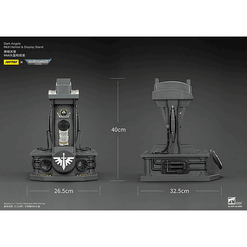 Dark Angels Casco MkX y Soporte de Exhibición 21