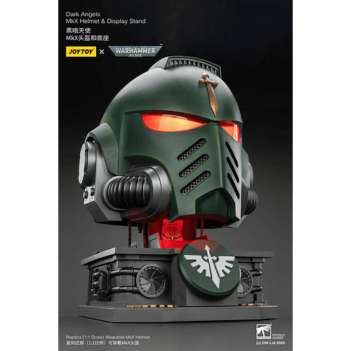 Dark Angels Casco MkX y Soporte de Exhibición 22