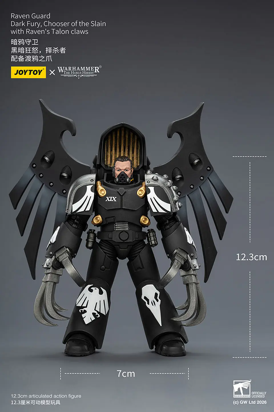 Raven Guard Furia Oscura, Elegidor de los Caídos con garras de Garra de Cuervo 3