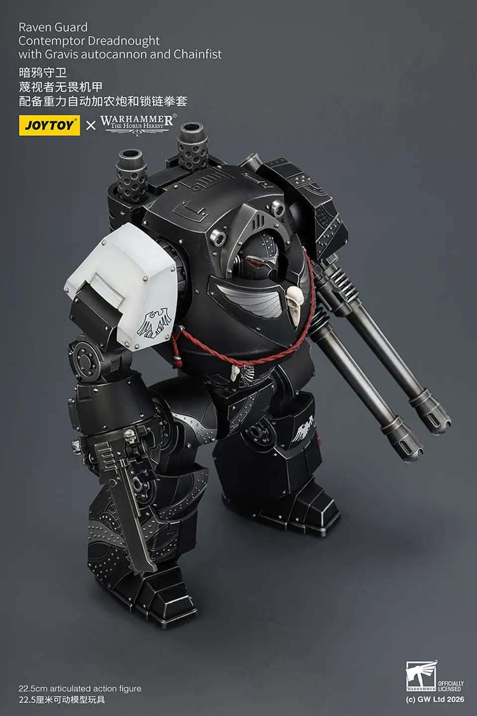 Raven Guard Dreadnought Contemptor con Cañón Automático Gravis y Puño Sierra 2