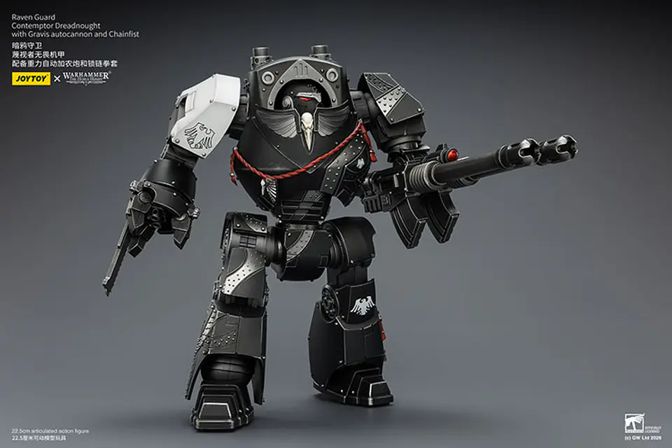 Raven Guard Dreadnought Contemptor con Cañón Automático Gravis y Puño Sierra 5