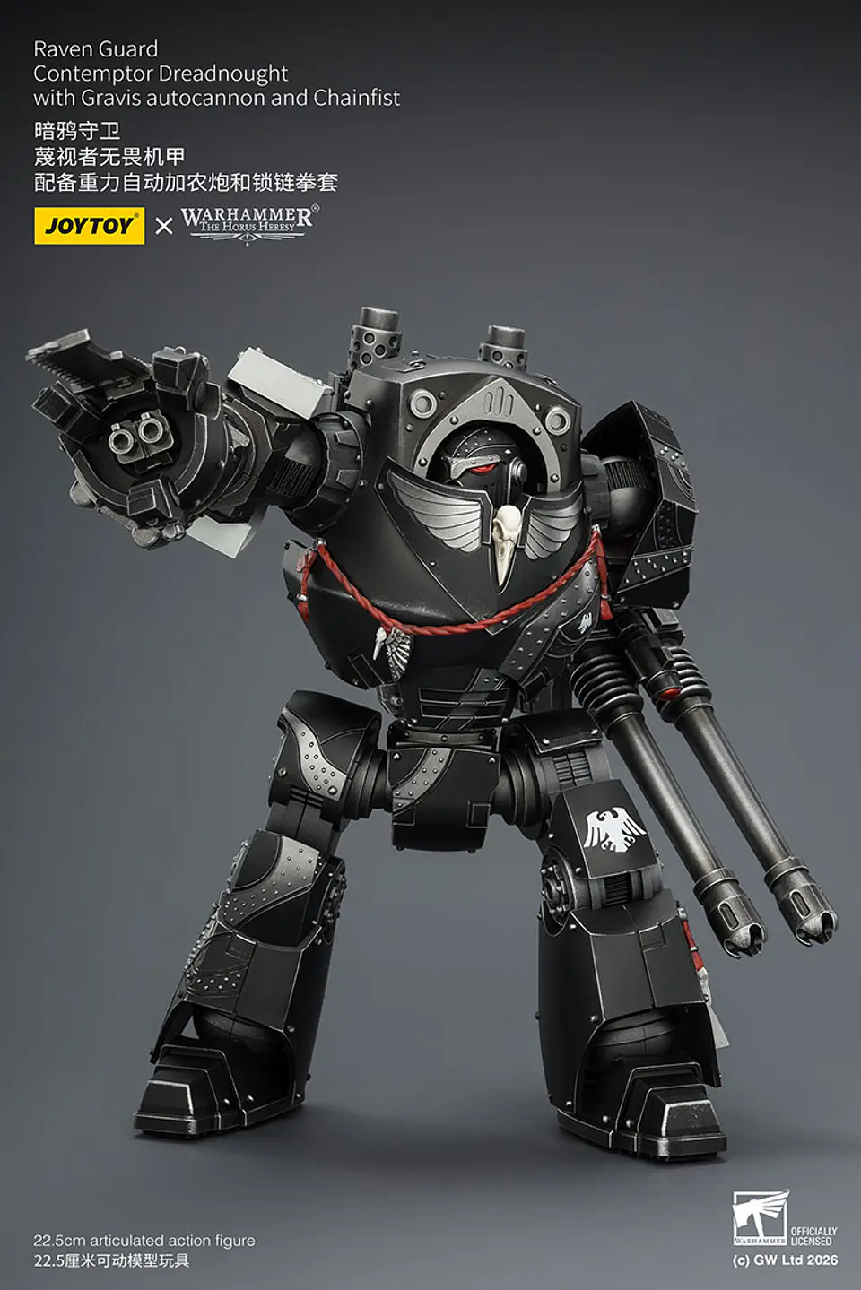 Raven Guard Dreadnought Contemptor con Cañón Automático Gravis y Puño Sierra 6