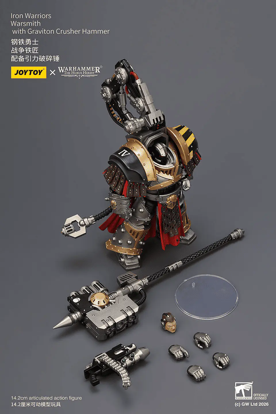 Iron Warriors Herrero de Guerra con Martillo Triturador de Gravitones 8