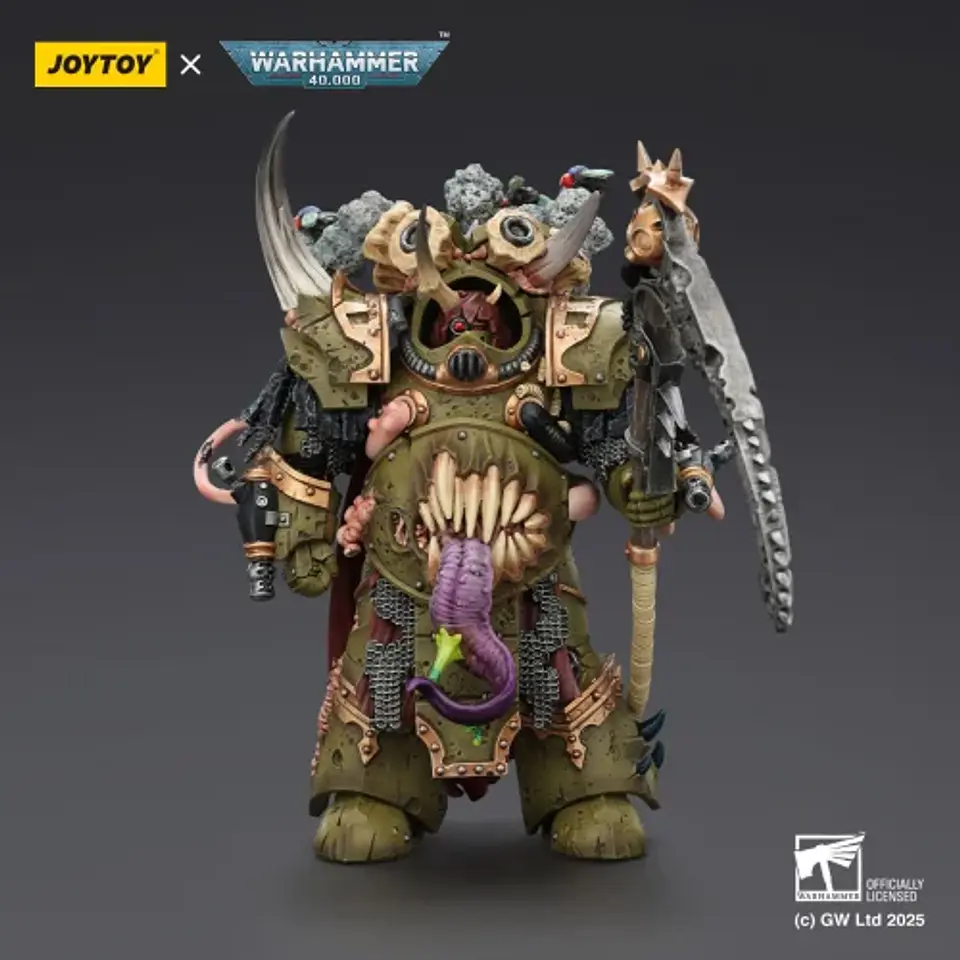 Death Guard Campeón Terminator Deathshroud con Guanteletes Segador de Hombres y Lanzaplagas 1