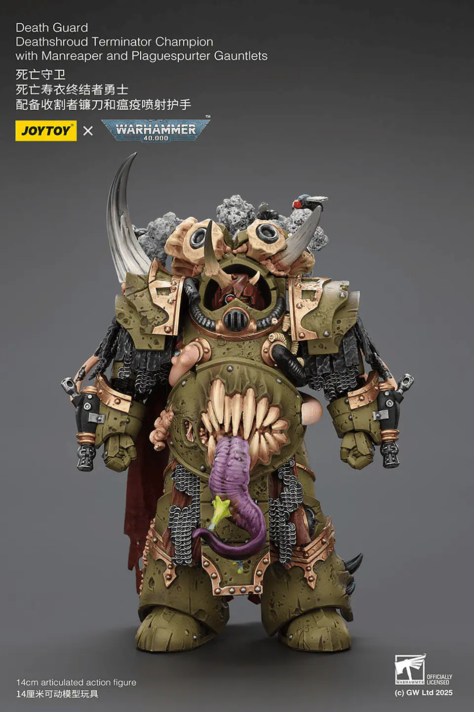 Death Guard Campeón Terminator Deathshroud con Guanteletes Segador de Hombres y Lanzaplagas 2