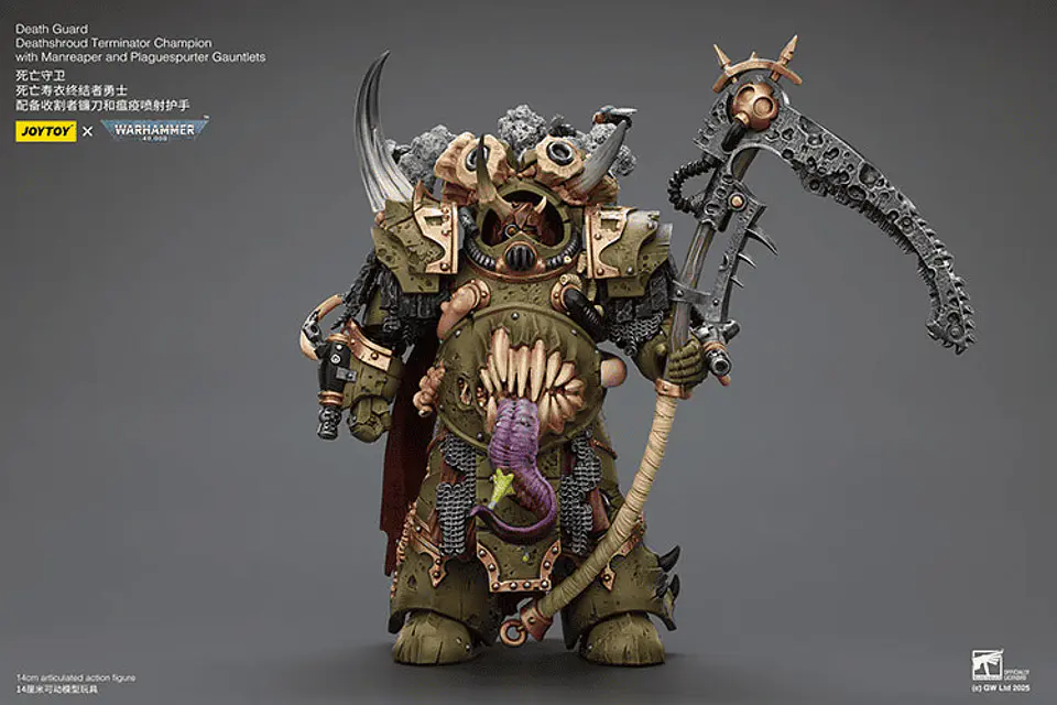 Death Guard Campeón Terminator Deathshroud con Guanteletes Segador de Hombres y Lanzaplagas 3
