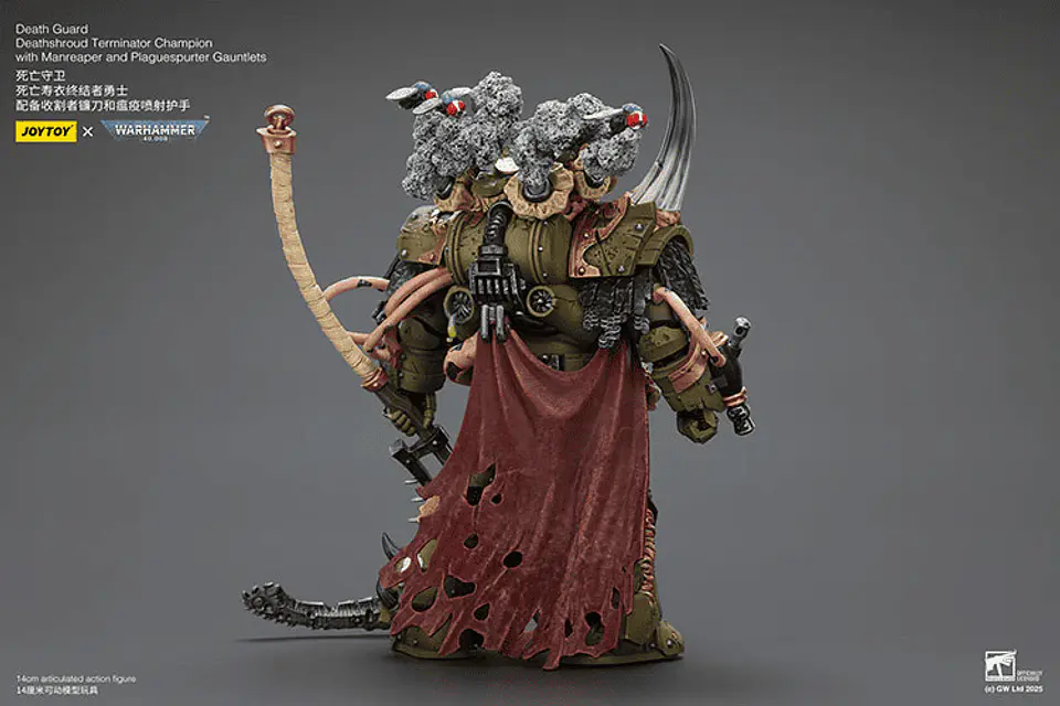 Death Guard Campeón Terminator Deathshroud con Guanteletes Segador de Hombres y Lanzaplagas 4
