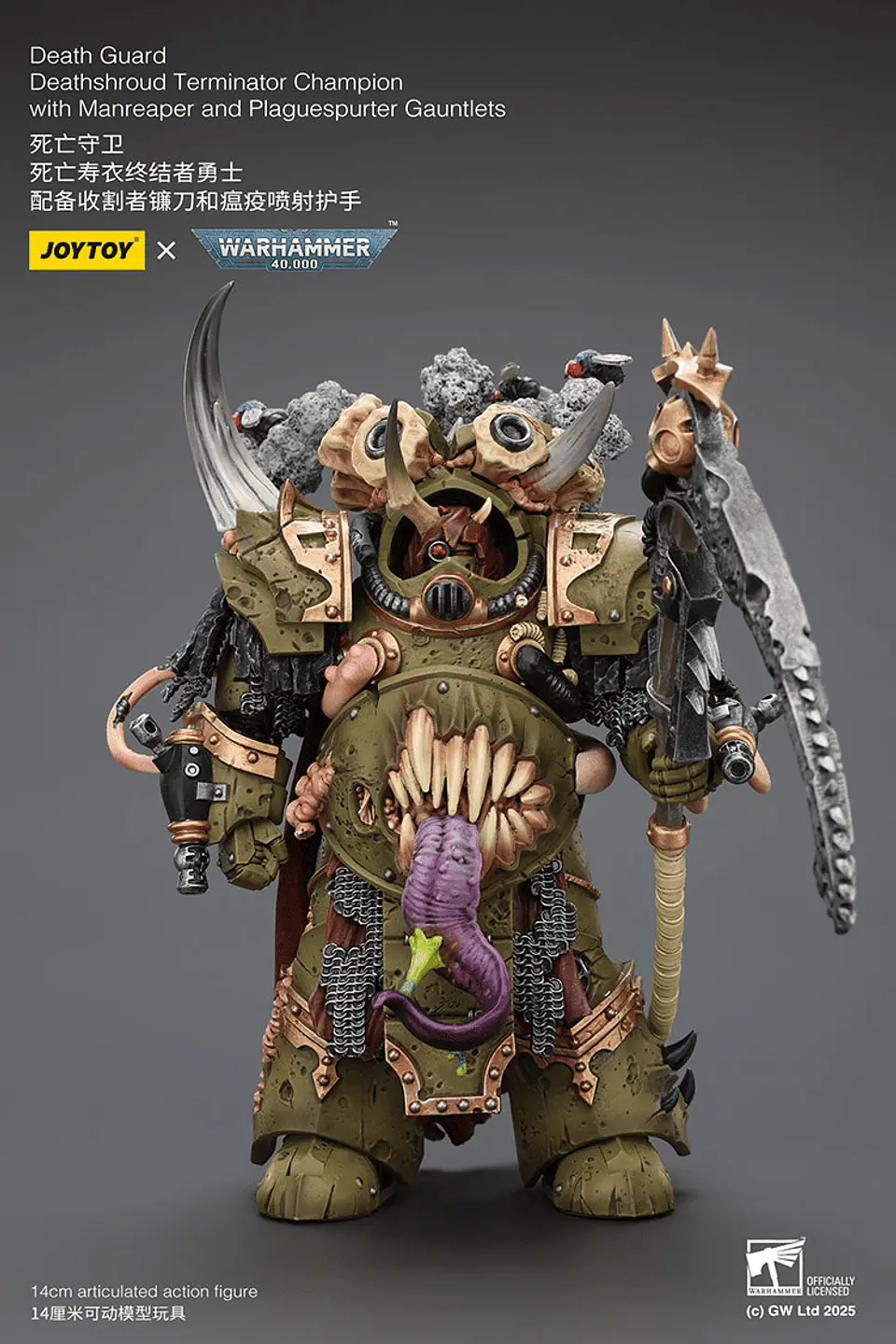 Death Guard Campeón Terminator Deathshroud con Guanteletes Segador de Hombres y Lanzaplagas 5