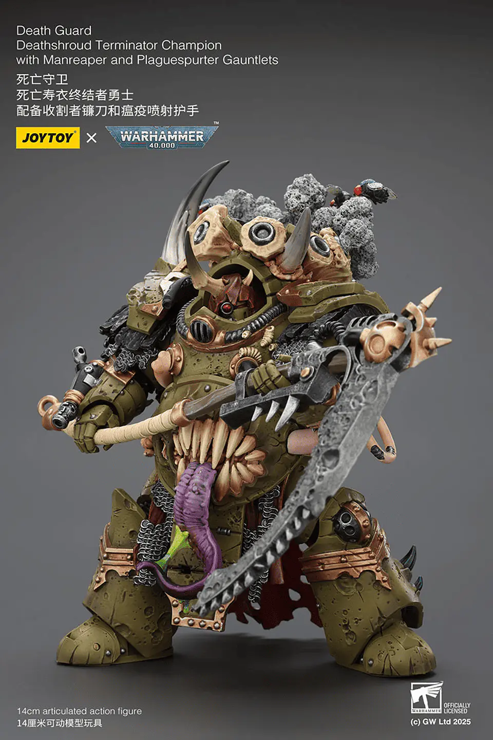 Death Guard Campeón Terminator Deathshroud con Guanteletes Segador de Hombres y Lanzaplagas 7