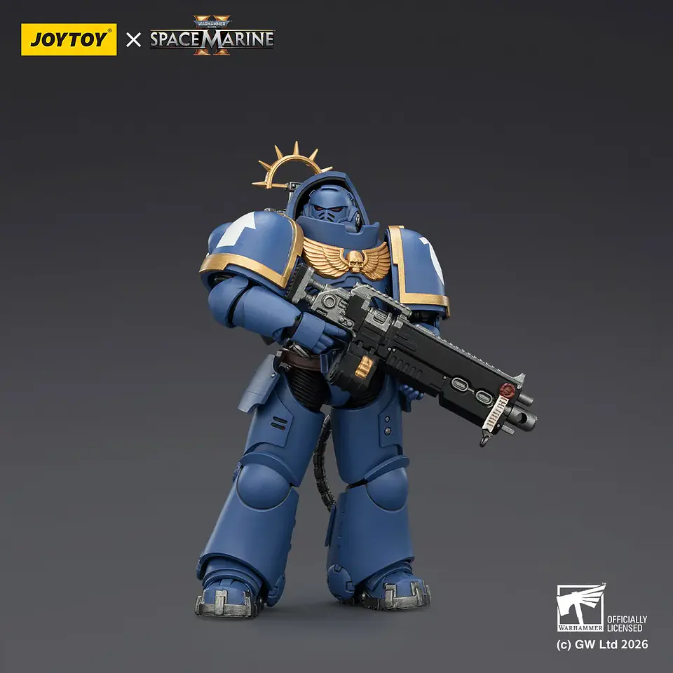 Ultramarines Intercesor Pesado Con Rifle Pesado de Perno y Pistola de Perno 1