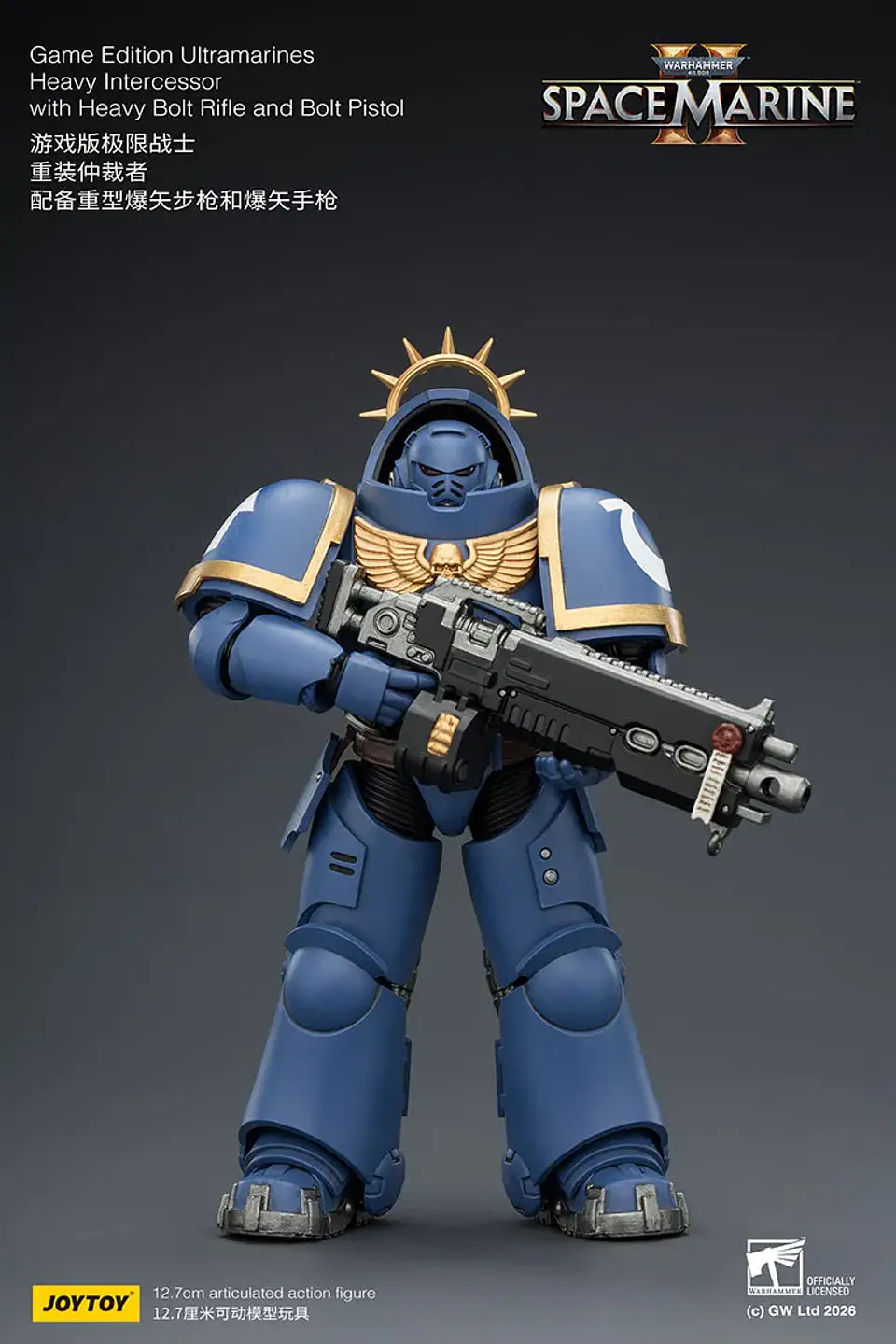 Ultramarines Intercesor Pesado Con Rifle Pesado de Perno y Pistola de Perno 2