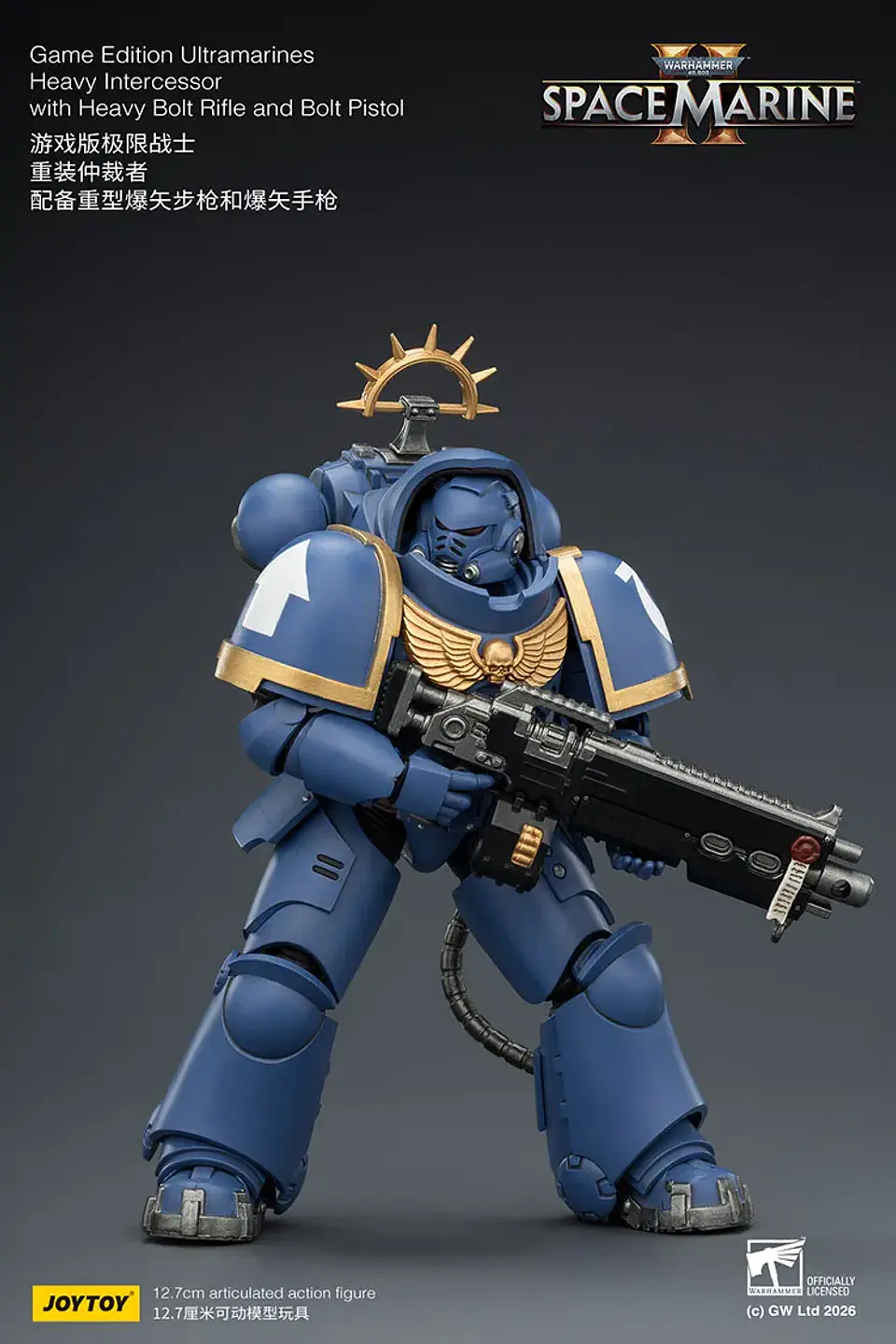 Ultramarines Intercesor Pesado Con Rifle Pesado de Perno y Pistola de Perno 5