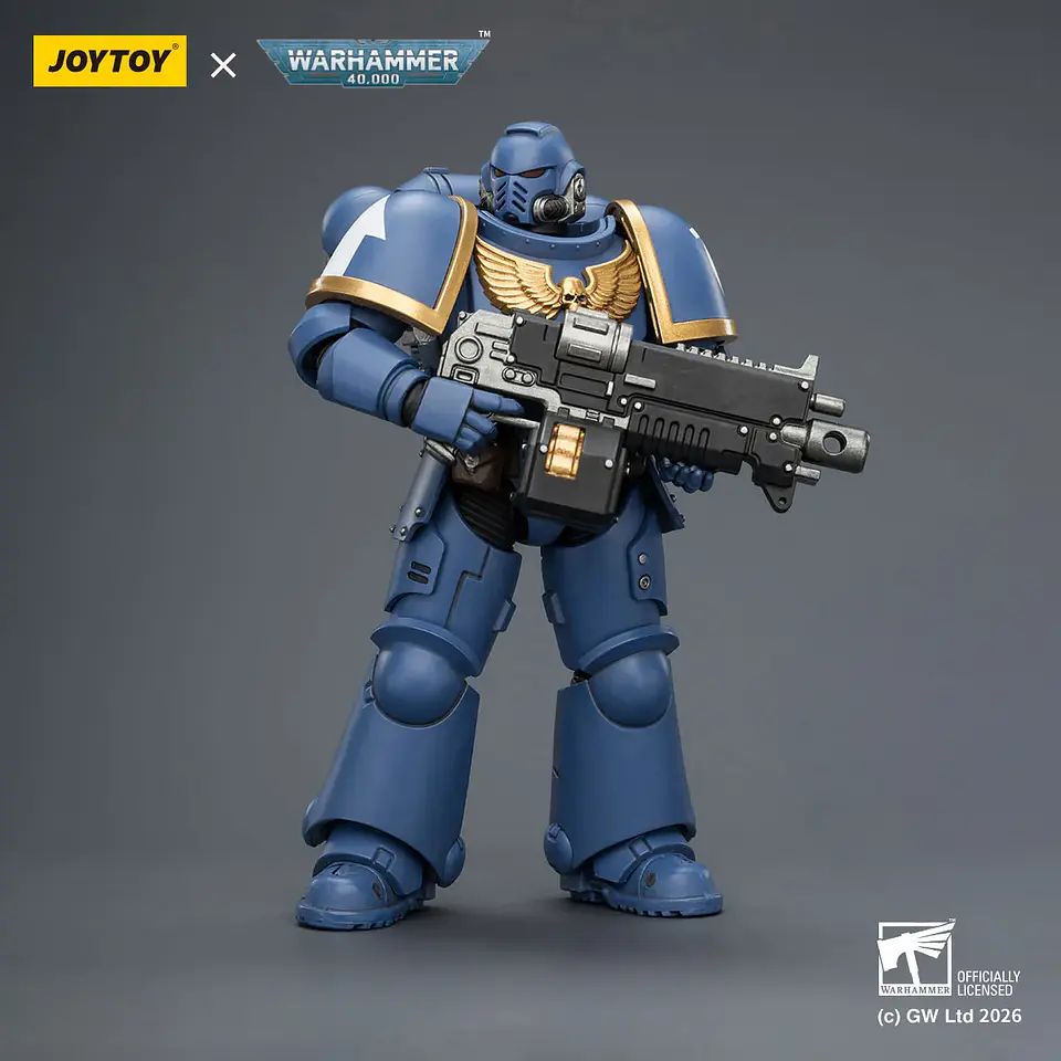 Ultramarines Intercessor Con Rifle Bolt, Pistola Bolt y Chainsword 1