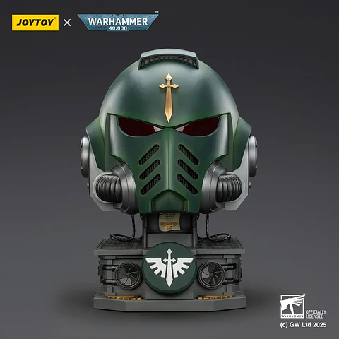 Dark Angels Casco MkX y soporte de exhibición 