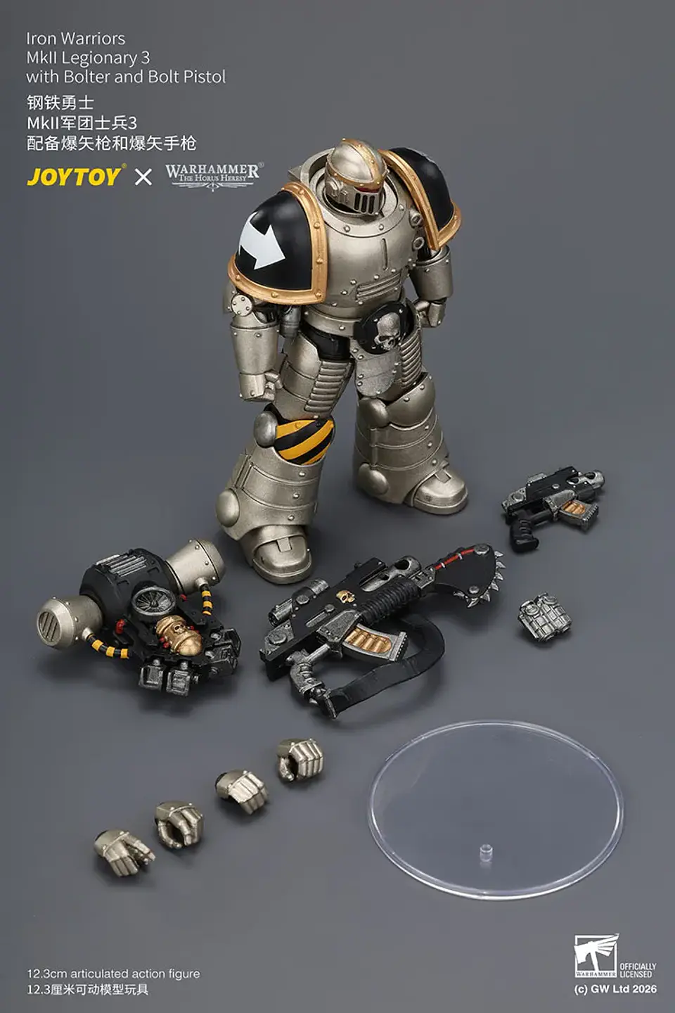 Iron Warriors Legionario MKll 3 Con bólter y pistola bólter 8