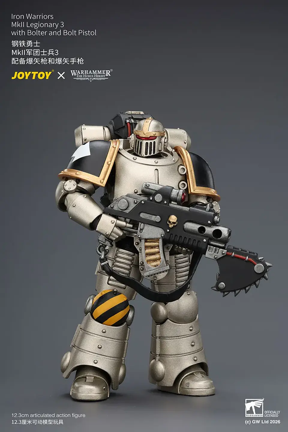Iron Warriors Legionario MKll 3 Con bólter y pistola bólter 2